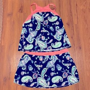 Denim & Co Tankini with skirt